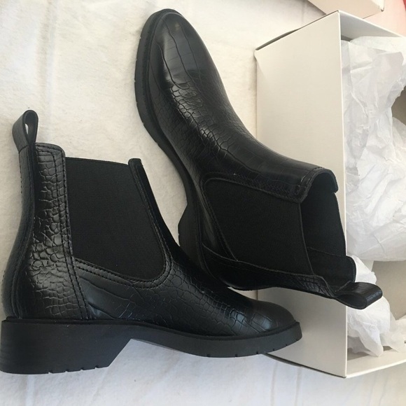 Treasure & bond Women’s Black Gabriella Chelsea block/chunky heel boot size 5.5M - Picture 4 of 9